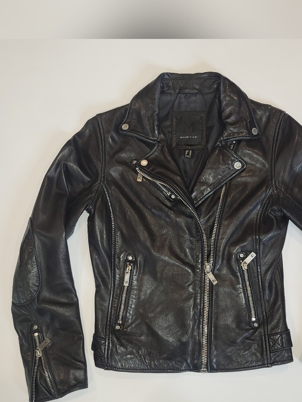 Black Leather Moto Jacket